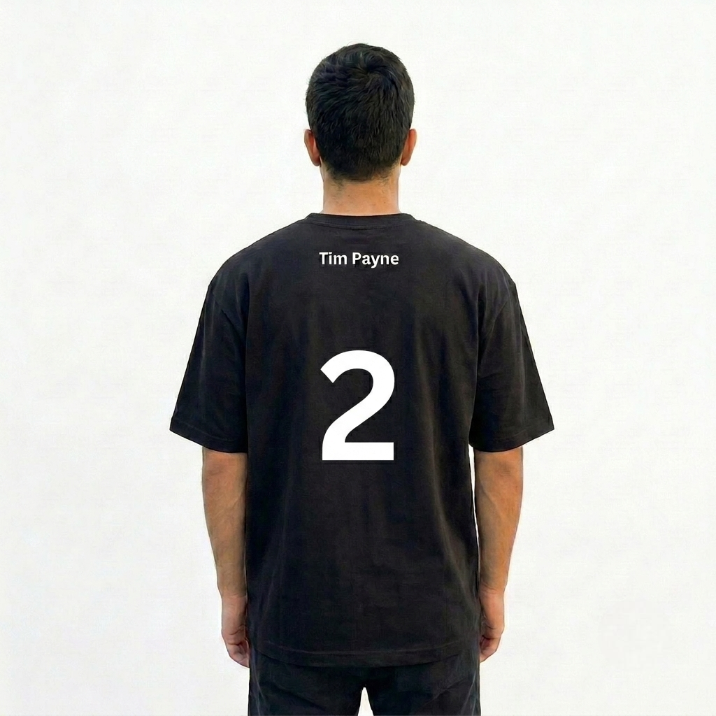 Remera Tim Payne 02 — Negra vista 3